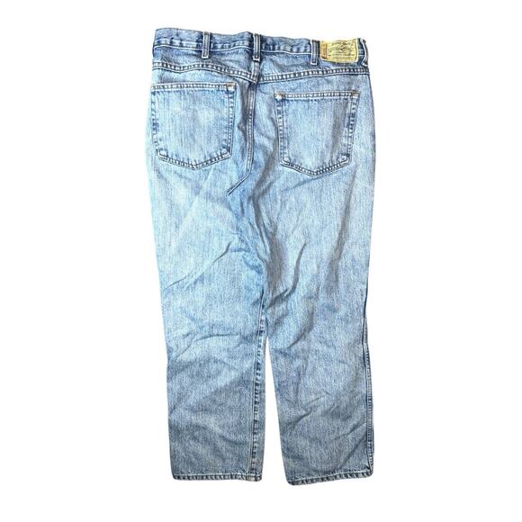 RedHead Jeans Mens 35x30 Light Blue Classic Fit Denim Straight Leg Work Wear - Picture 4 of 8